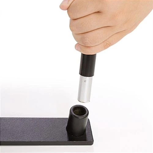 31 X 86-Inch Portable Hook-and-Loop Banner Stand - Black - Image 5