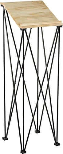 Portable Podium With Angled Reading Surface β Birch Top