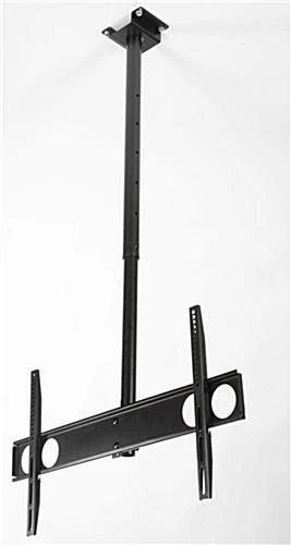 Ceiling TV Mount, Fits 37 To 70" Monitors, 360 Rotation, Adjustable Height - Black - Image 3