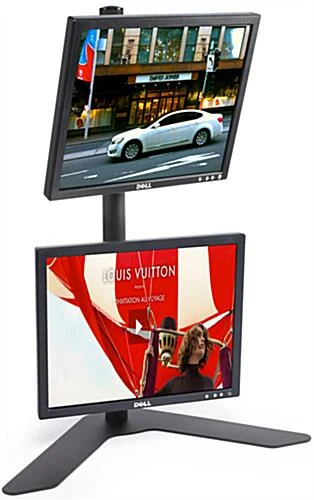 Vertical Monitor Stand Can Mount Two 13"-27" Flat Screen Displays - Image 2