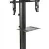 Mobile TV Stand W/ Power Outlets, Monitors 30"- 84”, Camera & Accessory Shelf – Black