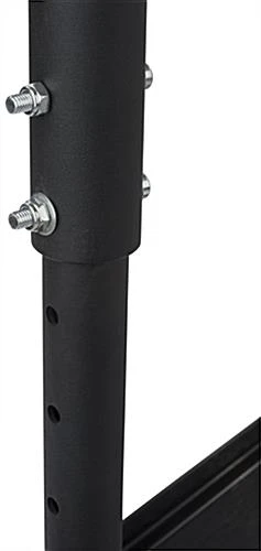 Ceiling TV Mount For (2) 30"-60” Monitors, Tilting Bracket, Adjustable Height - Black - Image 5