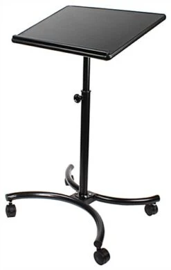 Height Adjustable Laptop Stand W/ Tilting 28" Platform - Black