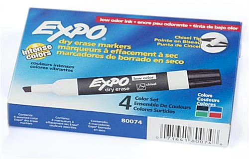 Dry Erase Markers With Eraser - Set Of 4 Colors - Image 4