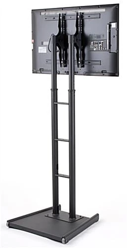 TV Stand For Windows, Fits Screens 32 To 65", Adjustable Height, Weighted - Black - Image 4