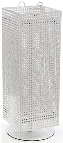 Counter Pegboard Spinner Rack, Magnetic– White