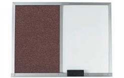 24 X 18-Inch Combination Dry Erase & Bulletin Board With Aluminum Frame