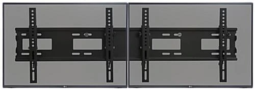 Video Wall Mount For (2) 26" - 32" TV Screens, Tilting Bracket - Black