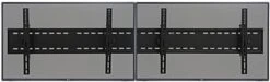 Video Wall Mount For (2) 30" - 60" TV Screens, Tilting Bracket - Black