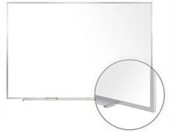 60 X 48 Write-On Board, Wall Mount, Dry Erase, Magnetic, Utensil Tray – White