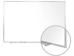96 X 48 Write-On Board, Wall Mount, Dry Erase, Magnetic, Utensil Tray – White