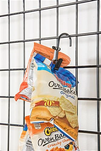 Hanging Clip Wand, Double-Sided, 12 Clamps Per Strip, Set Of 25 - Black - Image 3