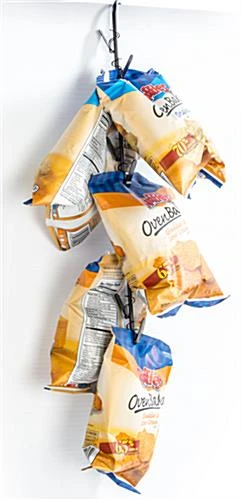 Hanging Clip Wand, Double-Sided, 12 Clamps Per Strip, Set Of 25 - Black - Image 2