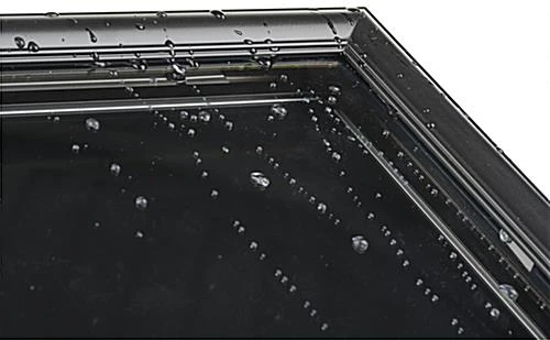 23 X 19 Enclosed Bulletin Board For Floor, Magnetic, Outdoor Rated, Wheels - Black - Image 5