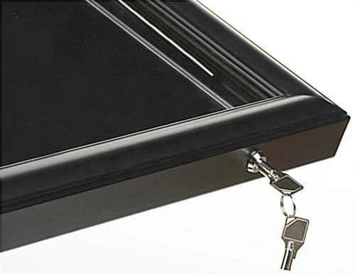 23 X 19 Enclosed Bulletin Board For Floor, Magnetic, Outdoor Rated, Wheels - Black - Image 6