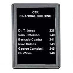 24 X 36 Enclosed Letter Board With 3/4" Letter Set, Wall Mount - Gray