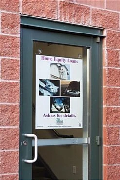 22 X 28 Sign Holder For Wall Or Window, Adhesive Tape And Suction Cups - Clear