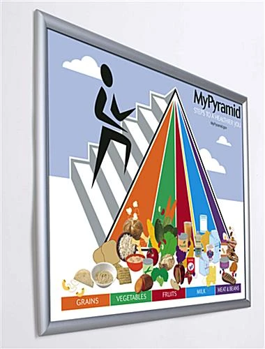 22 X 28 Poster Frame For Wall, Snap Open, 25mm Profile - Silver - Image 2