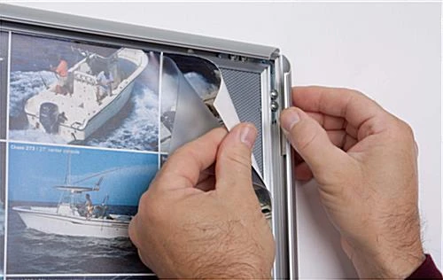 22 X 28 Poster Frame For Wall, Snap Open, 25mm Profile - Silver - Image 3