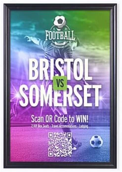 24 X 36 Poster Frame For Wall, Snap Open, 1.625" Profile - Black