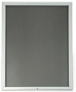 22 X 28 Poster Frame For Wall, Snap Open With Lock, 32mm Profile - Silver