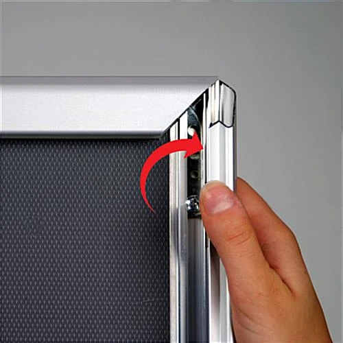 22 X 56 Poster Frame For Wall, Snap Open, 32mm Profile - Silver - Image 3