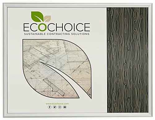 30 X 40 Poster Frame For Wall, Snap Open, 32mm Profile - Silver