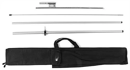 8' Real Estate Feather Flag W/ Ground Spike FOR SALE Message - Red - Image 2