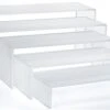 U-Shaped Acrylic Risers, Set Of 5 Different Sizes - Frosted