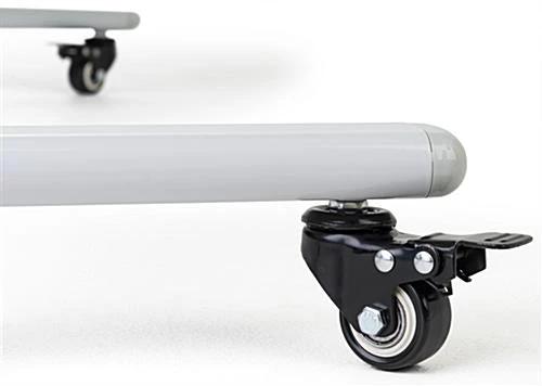 40 X 70 Write-On Board, Floor Stand W/ Wheels, Dry Erase, Double Sided - White - Image 5