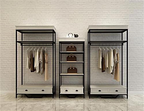 75"h Farmhouse Style Shelving Unit W/4 Shelves & Faux Drawer Accent - Whitewash - Image 6