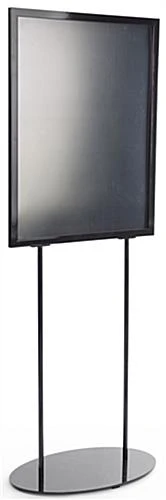 22 X 28 Poster Stand For Floor, Top Insert, Double Sided, Oval Base - Black - Image 4