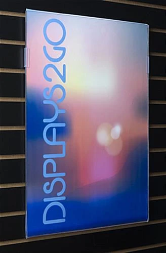 Workshop Series 18 X 24 Poster Frame For Slatwall, Side-Loading - Clear