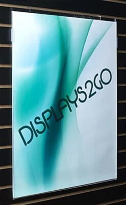 Workshop Series 22 X 28 Poster Frame For Slatwall, Side-Loading - Clear