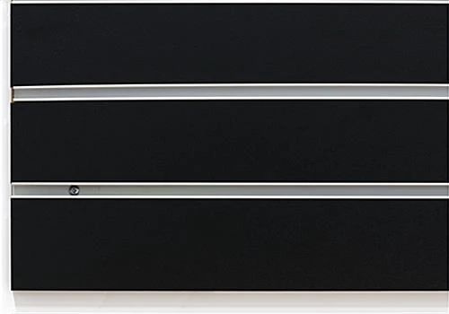 96 X 48 Slatwall Panel For Wall, Aluminum Inserts - Black - Image 3