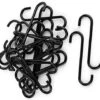 S-Hooks, Pack Of 25, Powder Coated - Black