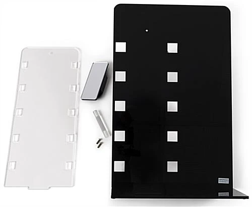 11.5" W X 18"H Acrylic Eyewear Display W/ 5 Frame Capacity - Clear And Black - Image 4