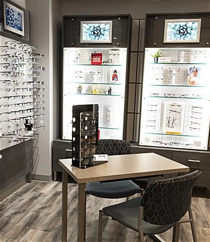 11.5" W X 18"H Acrylic Eyewear Display W/ 5 Frame Capacity - Clear And Black - Image 5