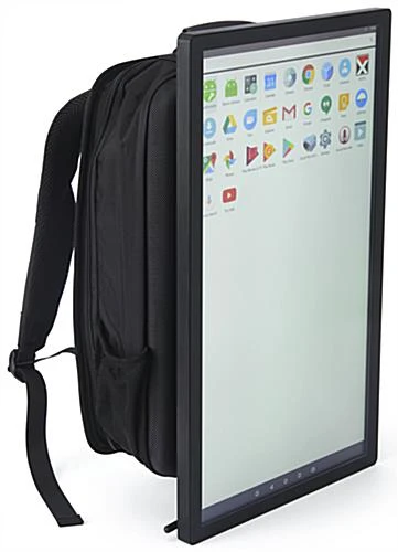 21.5" Digital Backpack With LCD Screen, Android 7.1 OS - Black - Image 2