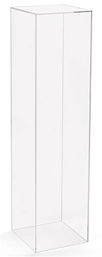 10" X 10" X 40" Acrylic Pedestal W/ Floor Standing Design - Clear