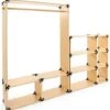 Modular Retail Display Kit, Eco-Friendly Materials, 81 Pieces - Natural