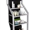 Digital Retail Shelving Unit W/ 21.5" LCD Screen & Remote Control - Black And Silver