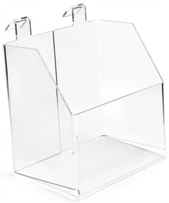 Workshop Series Acrylic Display Bin For Gridwall, 4.5” W Opening - Clear