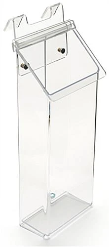 Workshop Series Acrylic Brochure Holder For Gridwall, Fits 4” X 9” Pamphlets - Clear