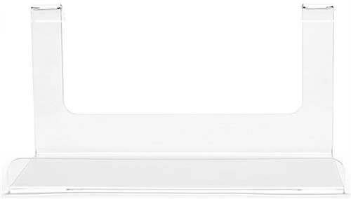 Workshop Series Acrylic Display Shelf For Gridwall, Rectangular - Clear - Image 3