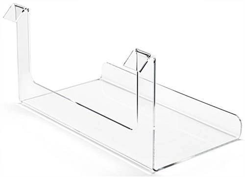 Workshop Series Acrylic Display Shelf For Gridwall, Rectangular - Clear - Image 4