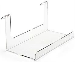 Workshop Series Acrylic Display Shelf For Gridwall, Rectangular - Clear