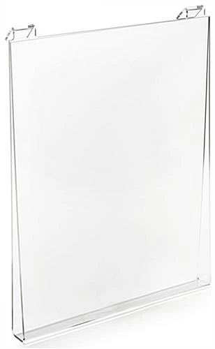 Workshop Series Acrylic T-Shirt Display For Gridwall, Top Loading - Clear