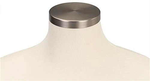 Male Dress Form With Wheeled Base, Adjustable Height - Silver - Image 5