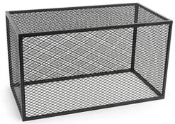 Retail Riser, 35" W X 18" D X 20" H, Iron Mesh - Black